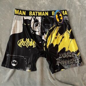 BATMAN Boxer Briefs Mens M Underwear DC Comics Dark Knight Black Yellow Medium